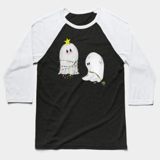 Hector the Spector and Hercule the Ghoul at Christmas Baseball T-Shirt